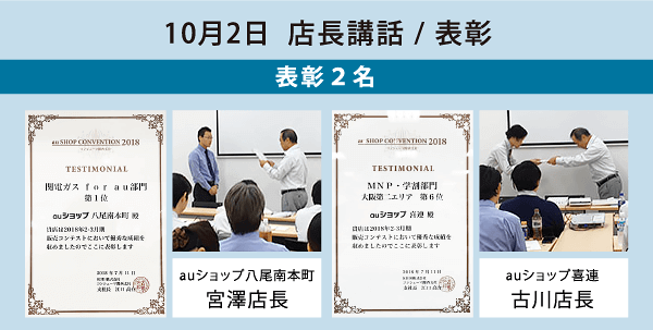 店長講話/表彰